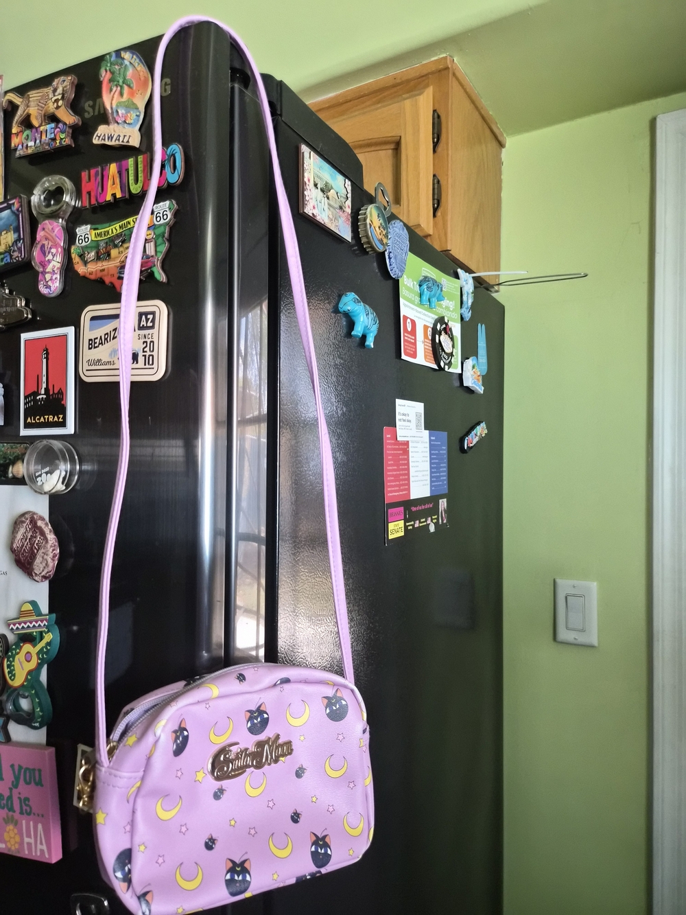 Kids Crossbody Bag - Lavender Moon Print